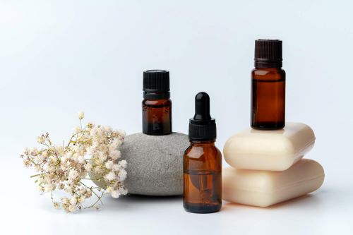 שמנים אתריים מגבת ואבנים